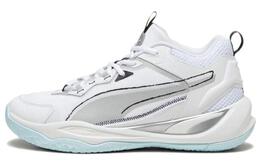 Баскетбольные кроссовки Playmaker Basketball Shoes Unisex Low-top White/Silver/Black Puma 392330-02 | white silver/black