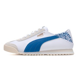 Puma Roma Кроссовки унисекс, White/Blue 398332-07 | white/blue