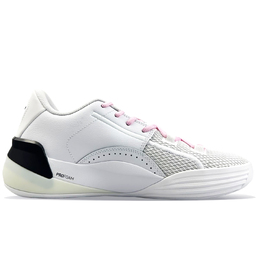 Баскетбольные кроссовки Clyde Hardwood мужские низкие розовые Puma 194454-01(team373-球场猛男小粉豹白) | white