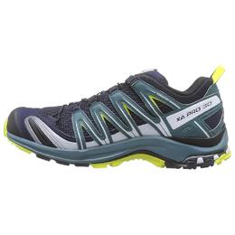 Salomon Кроссовки для бега по пересеченной местности XA PRO 3D Low Top, мужские, черно-зеленые 409775 | cyan black