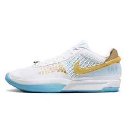 Баскетбольные кроссовки Ja 1 Basketball Shoes Unisex Low-top White Nike fv1291-100(team130-vam枪王) | lake blue