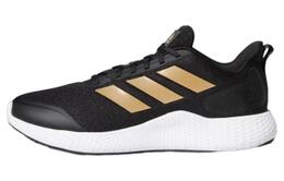 Кроссовки для дневного бега мужские с низким верхом, черные/золотые Adidas fw7476