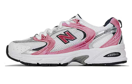 Кроссовки New Balance 530 Anti-Slip And Wear-Resistant Breathable, белый/розовый mr530sg(team181-东京树莓) | pink