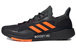 Кроссовки для бега PulseBOOST унисекс с низким верхом, черные/оранжевые Adidas fv6202