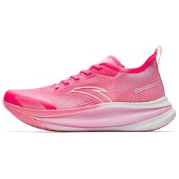Кроссовки Anta Cushioned, износостойкие, дышащие, с низким верхом, с карбоновой пластиной, для тренировок, мужские, красные, розовые 912425588-16 | protein red/fluorescent cold peach pink/neon soft pink