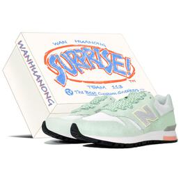 Кроссовки NB 565 унисекс с низким верхом белые New Balance ml565ew1(team113-薄荷奶绿s-box) | green