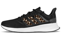 Кроссовки Runfalcon 1.0 мужские низкие черные/коричневые Adidas f36199(teamy-男款丛林野豹黑棕) | black/brown