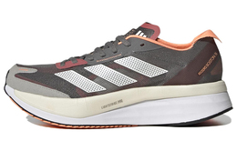 Кроссовки женские Adizero Boston 11 с низким верхом серые/оранжевые/белые Adidas gy8406