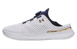 Кроссовки для бега Ua Flow Slipspeed унисекс с низким верхом белого/синего цвета Under Armour 3027049-102