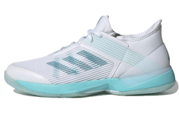 Теннисные кроссовки Adizero Ubersonic 3 женские с низким верхом, белые/королевские синие Adidas cg6443