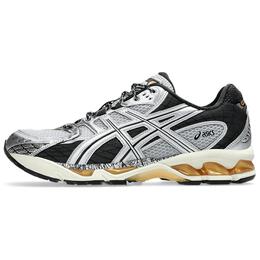 Кроссовки GEL-Nimbus 10.1 унисекс низкие серебристо-черно-коричневые Asics 1203a543-020 | silver-black-brown