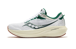 Saucony Кроссовки Triumph 21 износостойкие, дышащие, с низким верхом, для бега на длинные дистанции, мужские, белые, зеленые s20881-136 | white green