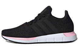 Кроссовки Swift Run для бега мужские с низким верхом, черные/белые/розовые Adidas ee4552