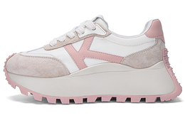 Кроссовки женские с низким верхом белые/серые Kappa k0e25mc48j-027b | beige/philippine pink