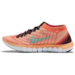 Кроссовки женские Free 3.0 Flyknit Low-top светло-голубые/желтые Nike 718420-008 | light blue/fellow yellow