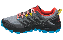 Кроссовки для бега GEL-FujiTrabuco 7 мужские с низким верхом, черные/красные Asics 1011a197-020
