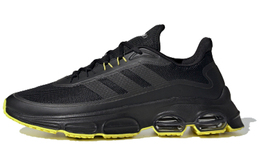 Кроссовки для бега Quadcube мужские с низким верхом, черные/желтые Adidas eh2545