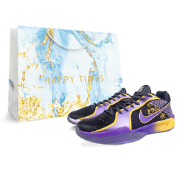 Nike Баскетбольные кроссовки Sabrina 2 "Colour Vision" EP с низким амортизирующим эффектом, износостойкие, унисекс, фиолетово-золотые fz1517-500(team372-紫金王朝s-box) | purple blue