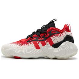 Кроссовки Adidas Trae Young 3 Off White Vivid Red Black, красный ie2704 | white/black/red
