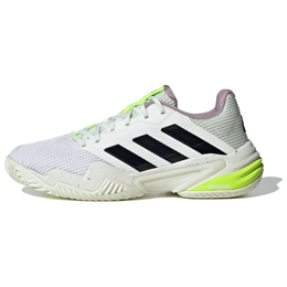 Adidas Кроссовки Barricade 13 Cloud White Core Black Crystal Jade Women's if0409 | white black green