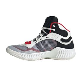 Баскетбольные кроссовки PRO BOUNCE унисекс средней высоты, белые/черные/красные Adidas jh8078 | white/black/red
