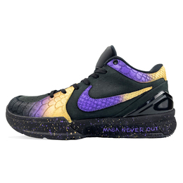 Баскетбольные кроссовки Zoom Kobe 4 унисекс с низким верхом фиолетово-золотистые Nike fq3544-001(team76-紫金传奇) | black