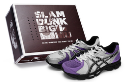Кроссовки мужские Gel-Exalt 2 Low-Top Silver Asics 1011b918-102(team80-男紫刃武姬sbox） | black silver purple