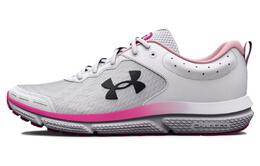 Кроссовки Charged Assert 10 женские с низким верхом серые/розовые Under Armour 3026179-102