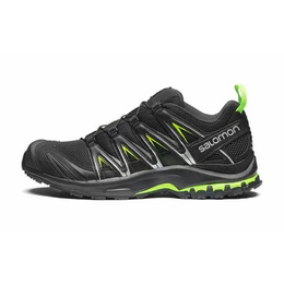 Кроссовки унисекс низкие черные/зеленые Salomon 474779(teamh-男女款月影s-box) | unisex black green color