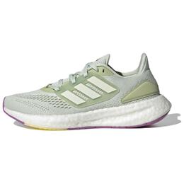 Кроссовки женские Pureboost 22 с низким верхом, зеленые/фиолетовые/белые Adidas hq1465