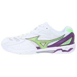 Кроссовки Mizuno PRO Badminton Shoes Unisex, белый/зеленый/фиолетовый 71ga210000 | white/green/purple