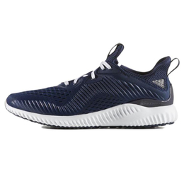 Кроссовки AlphaBounce мужские с низким верхом, цвет белый/королевский синий/зеленый папоротник Adidas cq1341 | blue