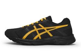 Кроссовки для бега Gel-Contend 4 мужские с низким верхом, черные/желтые Asics t8d4q-020(team80-男款幻影黄s-box) | black/yellow