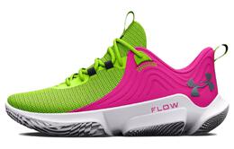 Баскетбольные кроссовки Flow FUTR X 2 унисекс с низким верхом розового/зеленого цвета Under Armour 3026288-300