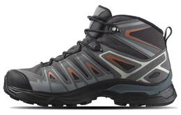 X Ultra Pioneer Кроссовки для походов унисекс с высоким берцем серо-оранжевые Salomon 471966