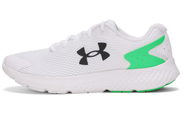 Кроссовки Charged Rogue 3 для бега мужские с низким верхом белого/зеленого цвета Under Armour 3025525-101