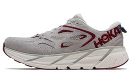 Кроссовки Clifton LS унисекс с низким верхом серые/красные Hoka One One 1126854-lrcb