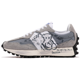 Кроссовки NB 327 унисекс с низким верхом серые/зеленые New Balance ms327lab(teamthree-星际小熊灰绿) | dusty green