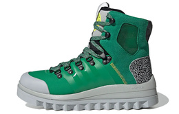 Кроссовки женские Stella Mccartney X Eulampis Hiking Shoes с высоким берцем, зеленые/светло-голубовато-серые/ярко-желтые Adidas hr1540