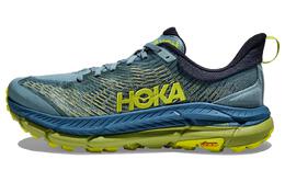 Кроссовки Mafate Speed 4 мужские с низким верхом, синие/желтые Hoka One One 1129930-sbdct
