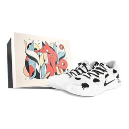 Баскетбольные кроссовки Hyperdunk X мужские низкие черные Nike ar0465-100(team40-男款奶牛sbox) | white