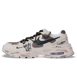 Кроссовки Air Max Fusion женские с низким верхом коричневые/черные Nike cj1671-105(team拾柒-女款低帮城市轨迹跑步鞋) | hemp/black/summit white/hemp