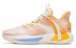 Баскетбольные кроссовки Swoosh 2.0 мужские с низким верхом цвета мел белый/черный/полу-ударно-оранжевый Anta 112311602-4