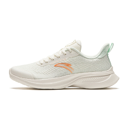 Кроссовки Anta Cushioning, износостойкие, дышащие, легкие, с низким верхом, женские, цвет: белый, зеленый 922415521-1 | white green