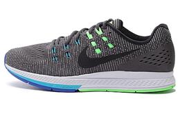 Кроссовки Zoom Structure 19 мужские с низким верхом, цвет черный/зеленый Nike 806580-004 | black/green