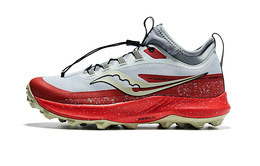 Saucony Кроссовки для бега по пересеченной местности PEREGRINE 13 ST с низким верхом, серо-красные, мужские s20840-105 | gray red