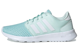 Кроссовки для бега Qt Racer женские с низким верхом, зеленые/белые Adidas Neo f34795
