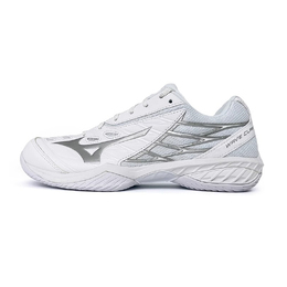 Кроссовки Wave Claw для бадминтона женские с низким верхом, белые/серебристые Mizuno 71ga191603 | white/silver