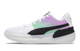 Баскетбольные кроссовки Clyde Hardwood Team Basketball Shoes Men Low-Top White Puma 194454-01(team348-薄荷紫) | purple
