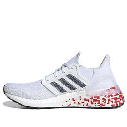 Кроссовки ультрабуст 20 Adidas, белый eg0722 | white/red